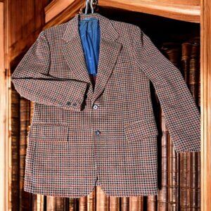 Vtg Andhurst Belk Matthews Plaid Blazer Sport Jacket Men's Sz 38R Leisure Retro